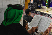 تصاویر/ مراسم احیاء شب قدر توسط زائرین عرب‌زبان در حرم مطهر رضوی