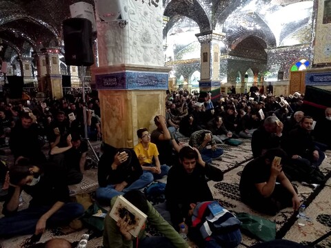 تصاویر:مراسم احیای شب بیست ویکم‌ماه مبارک رمضان در حرم علی ابن باقر(ع) اردهال کاشان