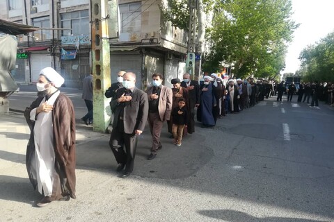 تصاویر/ عزاداری خیابانی به مناسبت شهادت امام علی علیه السلام در خوی