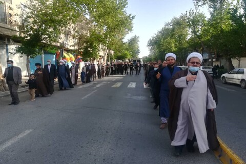 تصاویر/ عزاداری خیابانی به مناسبت شهادت امام علی علیه السلام در خوی