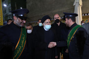 تصاویر/ نماز جماعت و افطار رئیس جمهور با مردم در امامزاده اسماعیل شهریار