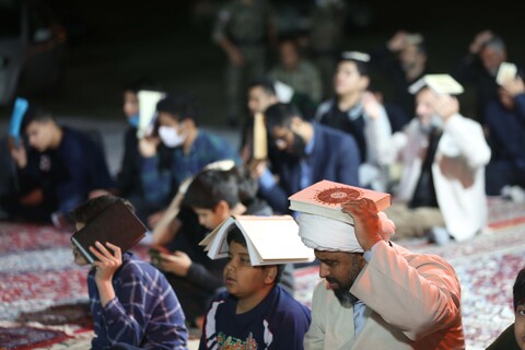 تصاویر/ مراسم احیای شب بیست و سوم رمضان در مصلی پردیسان
