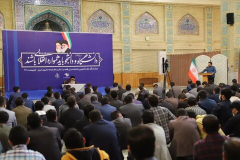 تصاویر/  دیدار تشکل های دانشجویی دانشگاه تبریز با نماینده ولی فقیه در آذربایجان شرقی