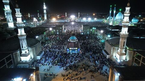 تصاویر ارسالی مخاطبان حوزه نیوز از احیاء شب بیست و سوم ماه رمضان در مسجد جمکران