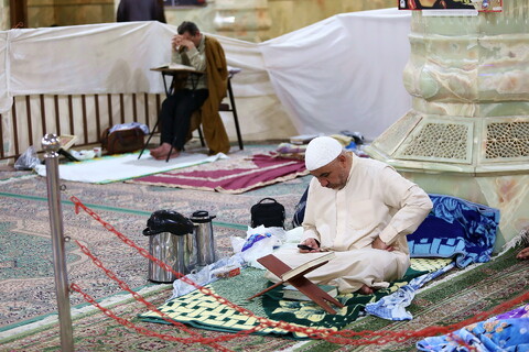 تصاویر/ مراسم اعتکاف رمضانیه در مسجد امام حسن عسکری(ع) قم