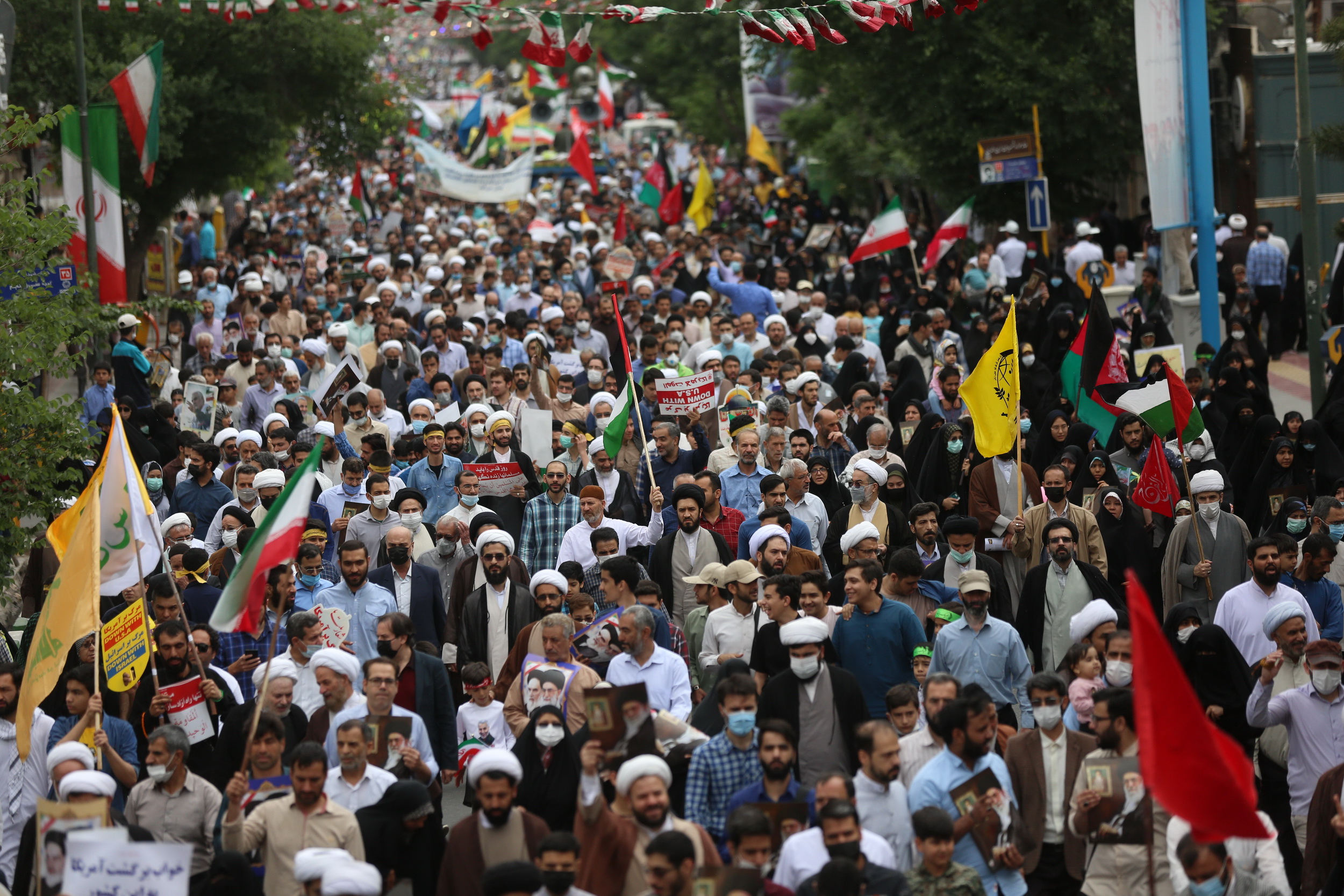 تصاویر/ راهپیمایی روز جهانی قدس در قم-۱