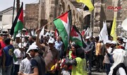 مسيرة حاشدة في دمشق بمناسبة يوم القدس العالمي + الصور