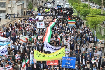 تصاویر/ راهپیمایی روز جهانی قدس در ماکو