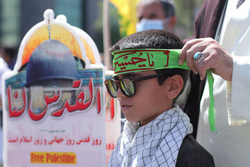 برگزاری راهپیمایی روز قدس در ۱۰ نقطه شهری و روستایی شهرستان خوسف