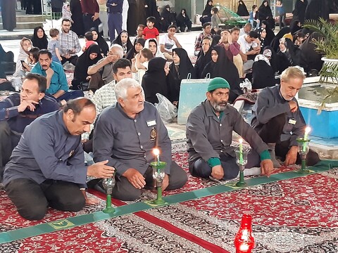 تصاویر: مراسم خطبه خوانی وشمع گردانی رحلت محمد هلال بن علی (ع)در آران وبیدگل