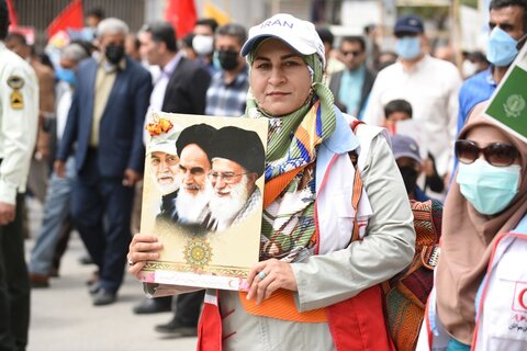 گزارش تصویری از راهپیمایی روز قدس در استان کهگیلویه و بویراحمد