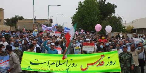 گزارش تصویری از راهپیمایی روز قدس در استان کهگیلویه و بویراحمد