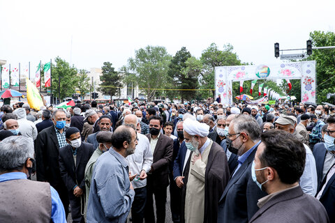 تصاویر / راهپیمایی مردم قزوین در روز جهانی قدس