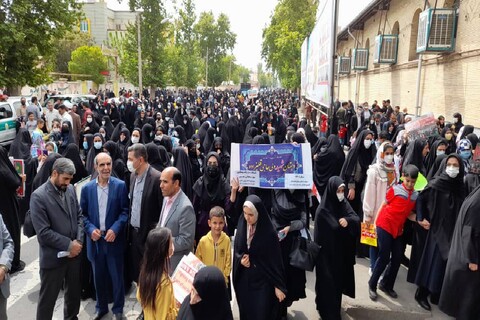 تصاویر/ راهپیمایی روز جهاتی قدس در شهرستان تکاب