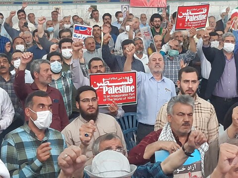 تصاویر:تجمع ضد صهیونیستی مردم کاشان در سالن شهدای بسیج