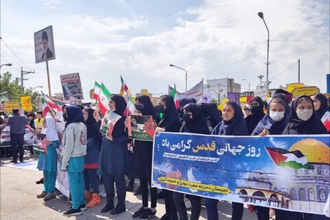 تصاویر/ راهپیمایی روز جهانی قدس در شهرستان پیرانشهر