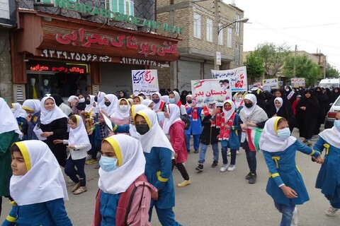 تصاویر/ راهپیمایی روز جهانی قدس در شهرستان چهاربرج
