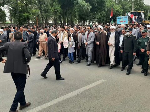 تصاویر/ راهپیمایی روز قدس در شهرستان کامیاران