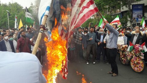 تصاویری از راهپیمایی روز قدس در تهران