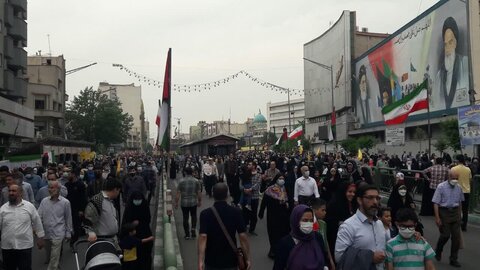 تصاویری از راهپیمایی روز قدس در تهران