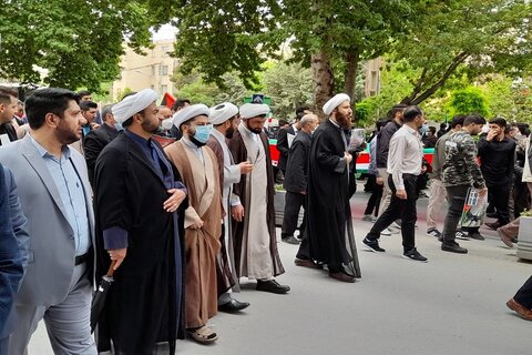 تصاویر/ حضور روحانیت و مردم کرمانشاه در راهپیمایی روز جهانی قدس