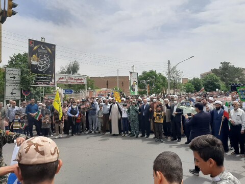تصاویر/ راهپیمایی روز جهانی قدس در آران وبیدگل