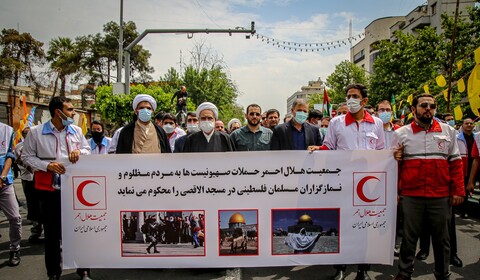 تصاویر/ حضور مسئولان لشکری و کشوری در راهپیمایی روز قدس