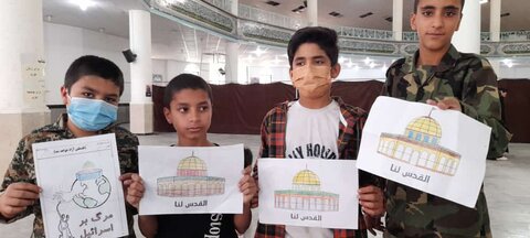 کودکان گچسارانی ، نقاشیهای خود را برای کودکان فلسطینی و یمنی کشیدند
