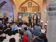 تصاویر/ بازدید و مراسم افطاری دانش آموزان مدرسه نمونه دولتی و ممتازین تبریز از مدرسه علمیه صادقیه