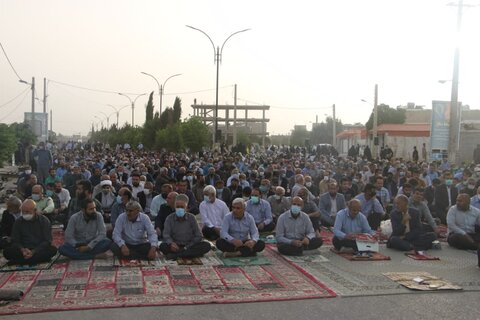 گزارش تصویری/اقامه نماز باشکوه عید سعید فطر در شهر دهدشت