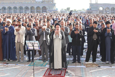 تصاویر / اقامه نماز عیدسعید فطر در مسجد مقدس جمکران