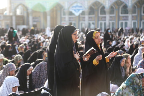 تصاویر / اقامه نماز عیدسعید فطر در مسجد مقدس جمکران