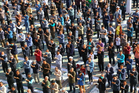 تصاویر / اقامه نماز عیدسعید فطر در مسجد مقدس جمکران