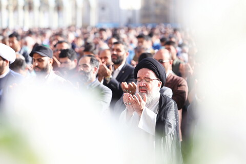 تصاویر / اقامه نماز عیدسعید فطر در مسجد مقدس جمکران