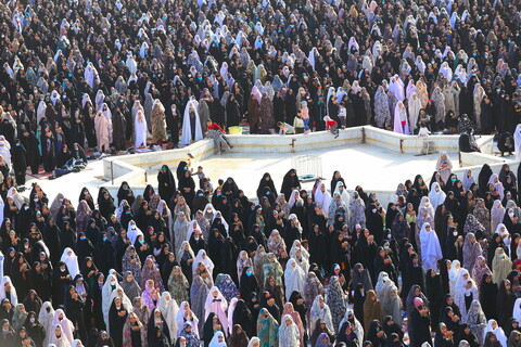 تصاویر / اقامه نماز عیدسعید فطر در مسجد مقدس جمکران