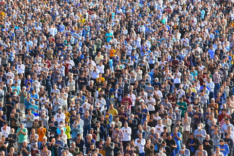 تصاویر / اقامه نماز عیدسعید فطر در مسجد مقدس جمکران