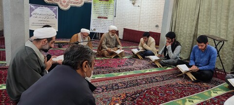 تصاویر/ اختتامیه طرح تلاوت قرآن کریم در ماه مبارک رمضان در مدرسه شیخ الاسلام قزوین