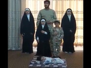 فیلم | اجرای متفاوت سرود "سلام فرمانده" توسط یک خانواده