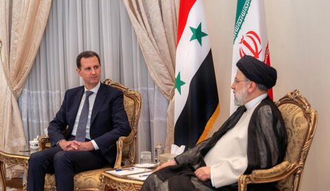 الرئيس الايراني  والرئيس السوري