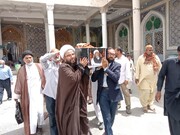 مولانا جان محمد ونگانى کى نماز جنازہ حرم حضرت فاطمہ معصومہ (س) ادا کردی گئی +تصاویر