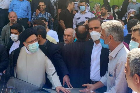 حضور سرزده رئیس جمهور در میدان بهمن تهران