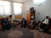 حضور نمایندگان آیت الله اعرافی در منزل مرحوم حجت الاسلام والمسلمین میرنعمتی