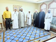हुज्जतुल इस्लाम वल मुस्लिमीन शेख़ अली नजफी कि ओमान के मुफ्ती आज़म से मुलाकत