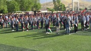 فیلم | اجرای سرود سلام فرمانده در تفرجگاه یئدی گوز شهرستان نقده