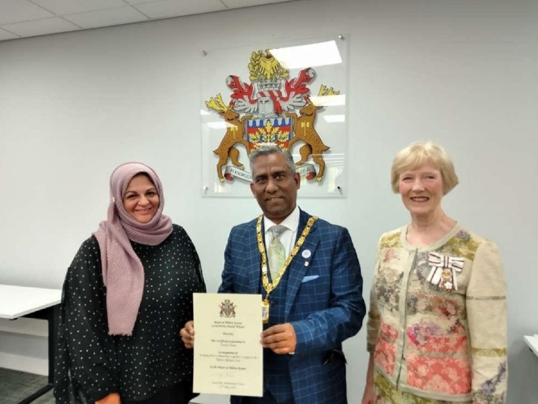 Khoja Woman received Milton Keynes Local Heroes Awards