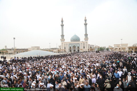 بالصور/ تشييع جثمان الفقيد السيد عبد الله فاطمي نيا بمدينة قم المقدسة