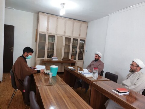 تصاویر/ برگزاری امتحانات شفاهی مدرسه علمیه رسول اکرم(ص) تکاب