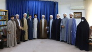 Photo/ Ayatollah Arafi meeting with Members of Supreme council of policymaking for seminaries yearbook