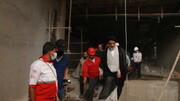 حضور امام جمعه اهواز در محل ساختمان متروپل آبادان | تاکید بر تسریع در امدادرسانی‌ها