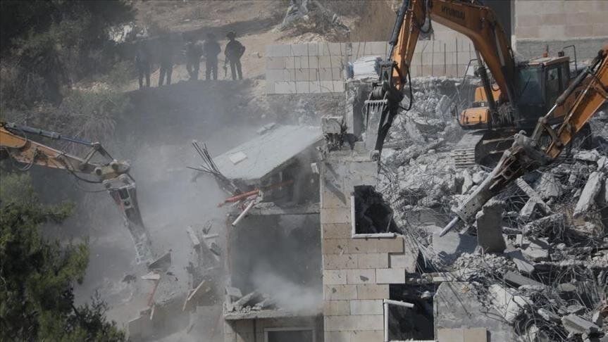 ارتش ارژیم اسرائیل مسجدی را در شمال کرانه باختری تخریب کرد